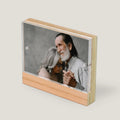 Wooden Bamboo photo frame with an acrylic front