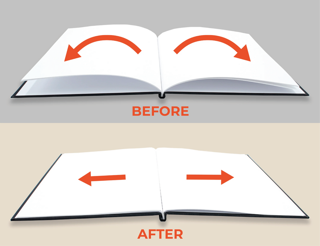 Comparison of an open book using Peleman V-Paper