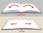 Comparison of an open book using Peleman V-Paper