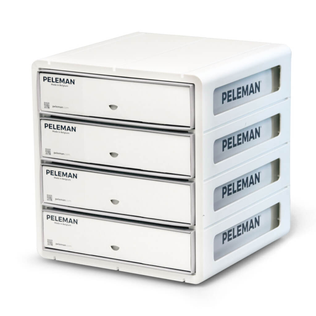 Peleman Cover Tower — Binding Cover Storage & Machine Stand UK
