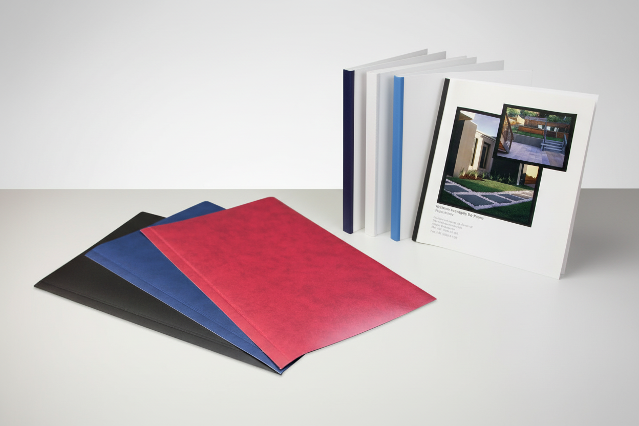 Binding Covers and Spine Covers on Table