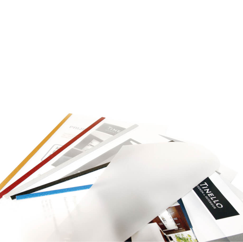 Stack of Crystal Flex Covers with visible brand name on a white background