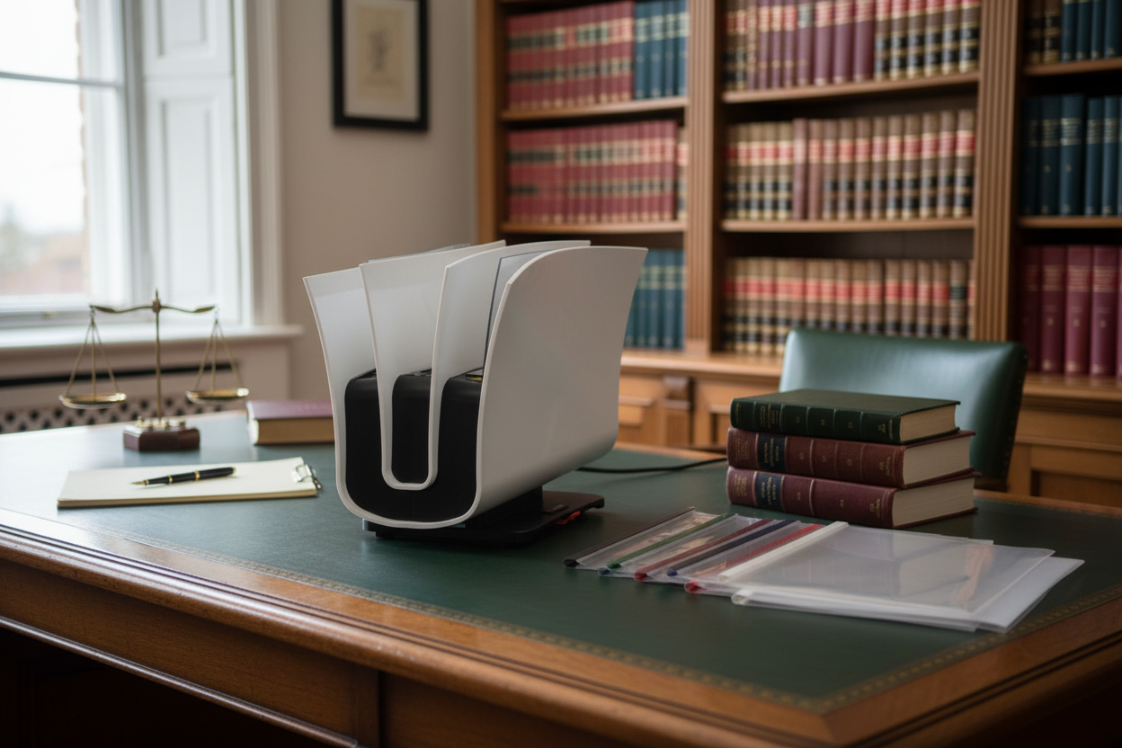 Peleman 8.4 binding machine in will writer's office