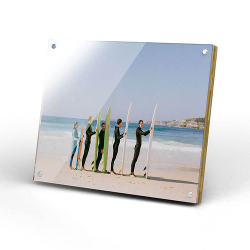 Peleman Bamboo and Acrylic photo frame