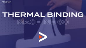 Video of how to use the 60 binding machine from Peleman Unibind