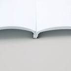 Open book on a white background with Black Spine cover by Peleman
