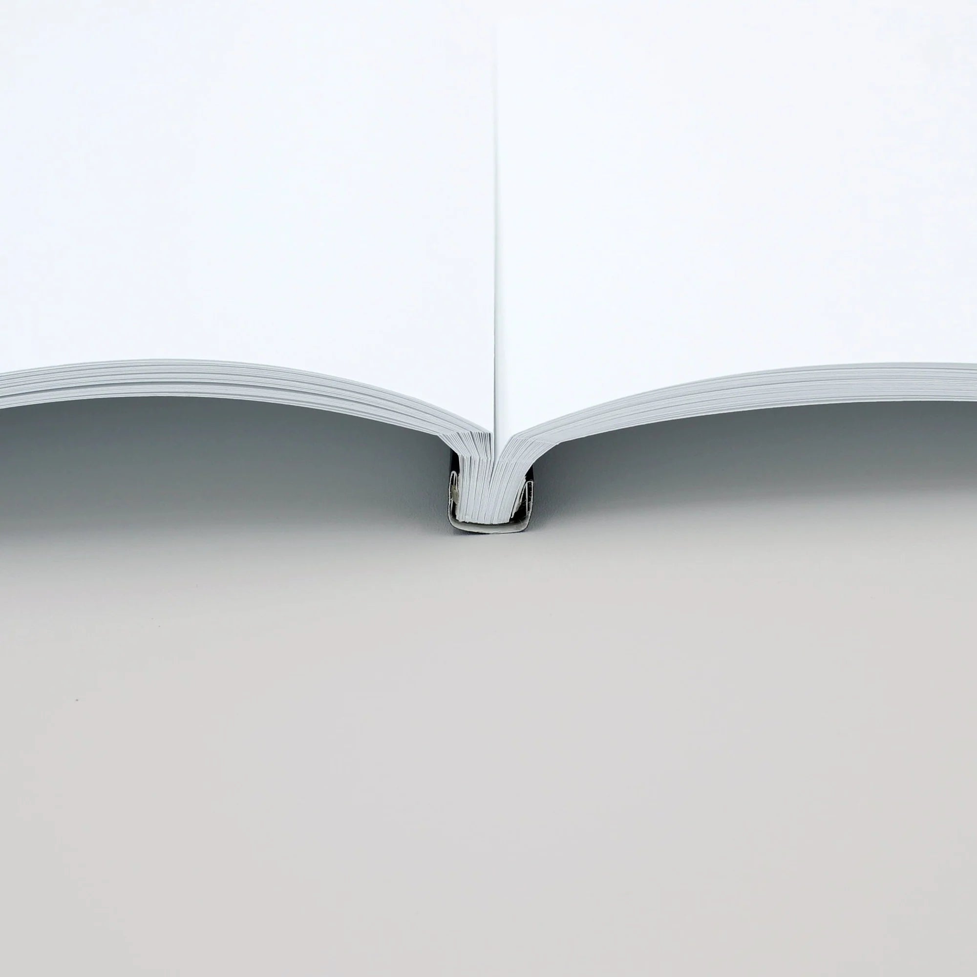 Open book on a white background with Black Spine cover by Peleman