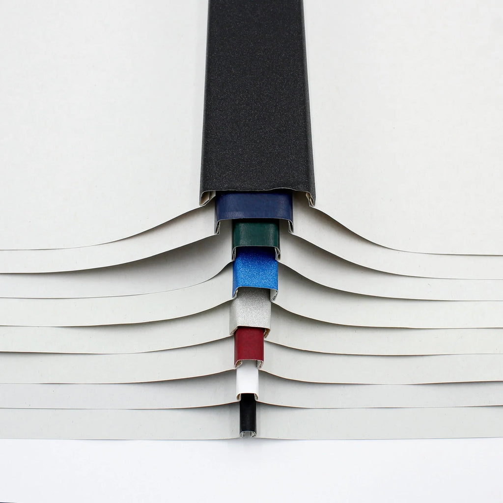 Colourful selection of spine cover / unicover by Peleman / Unibind