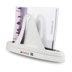 Unibind binding machine with a book on a white background